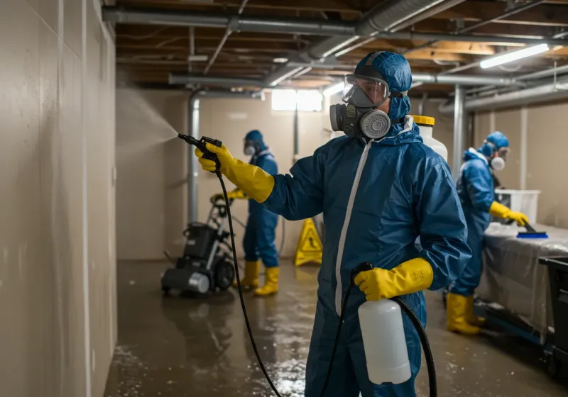 Basement Sanitization and Antimicrobial Treatment process in Frio County, TX